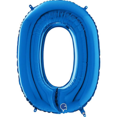 Baloane folie 66 cm - Balon folie litera O albastru 66 cm