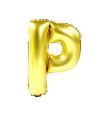 Black Friday - Balon folie litera "P" auriu 40 cm