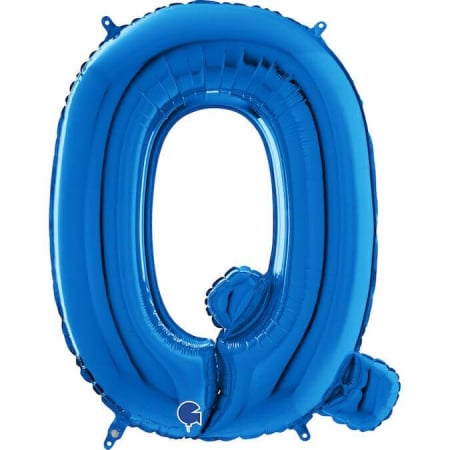 Balon folie litera Q albastru 66 cm [0]