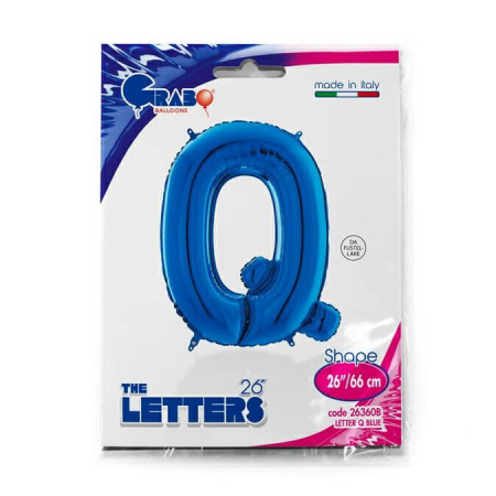 Balon folie litera Q albastru 66 cm [1]