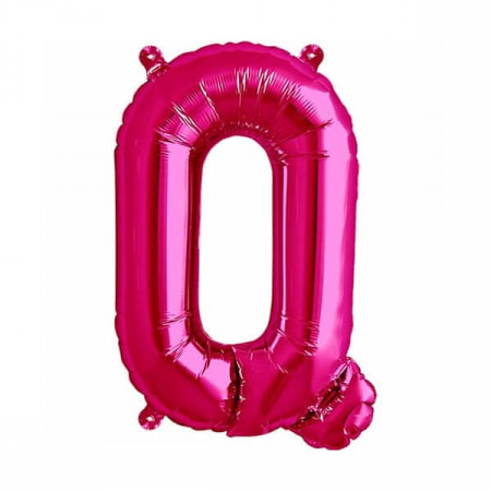 Baloane folie 66 cm - Balon folie litera Q roz 40 cm