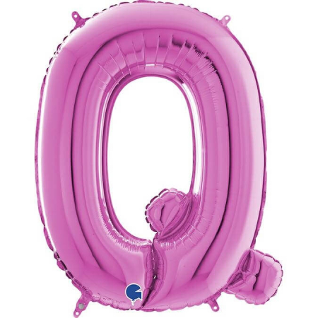 Balon folie litera Q Roz 66 cm [0]