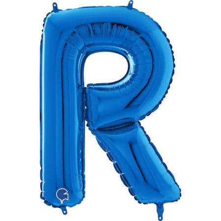 Balon folie litera R albastru 66 cm [0]