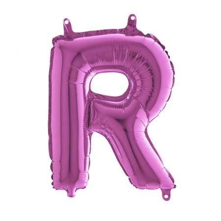 Baloane folie 66 cm - Balon folie litera R roz 36 cm