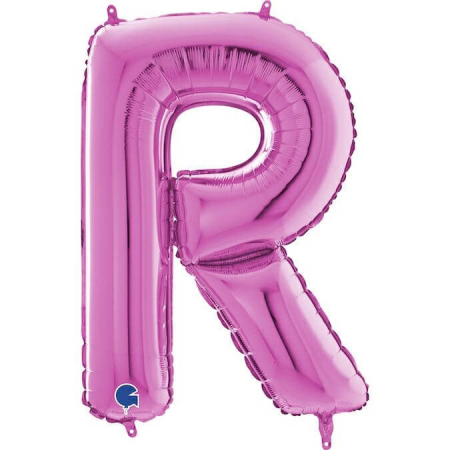 Balon folie litera R Roz 66 cm [0]