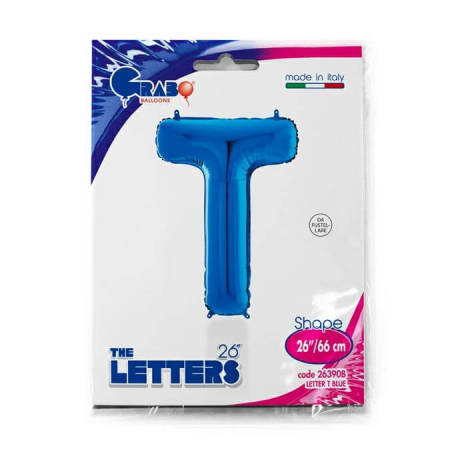 Balon folie litera T albastru 66 cm [1]
