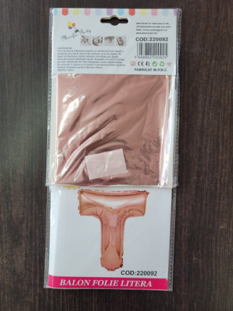 Balon Folie Litera T - 40cm - Rose Gold [2]