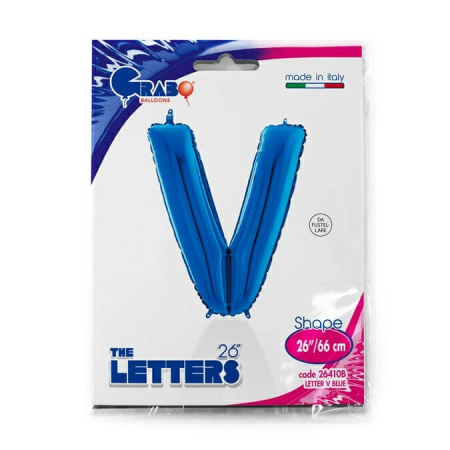 Balon folie litera V albastru 66 cm [1]