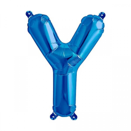 Baloane folie 66 cm - Balon folie litera Y albastru 40cm