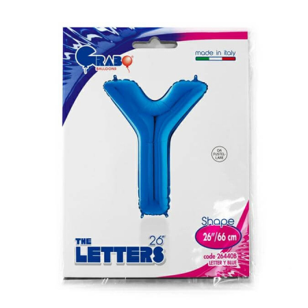 Balon folie litera Y albastru 66 cm [1]