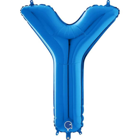 Balon folie litera Y albastru 66 cm [0]