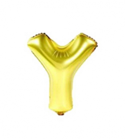 Baloane folie 66 cm - Balon folie litera "Y" auriu 40 cm