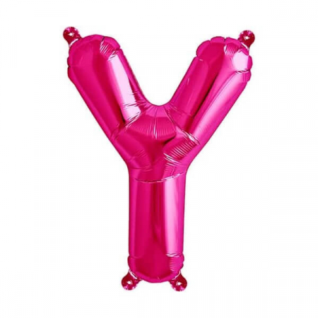 Baloane folie 66 cm - Balon folie litera Y roz 40 cm