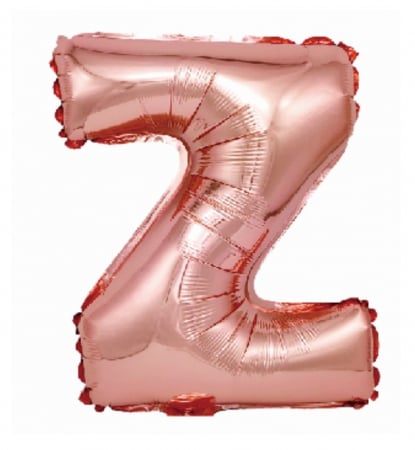Baloane folie - Balon folie litera Z rose gold 40 cm