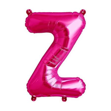 Baloane folie 66 cm - Balon folie litera Z roz 40 cm