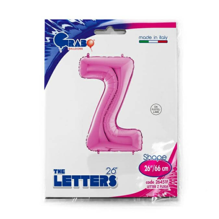 Balon folie litera Z Roz 66 cm [1]
