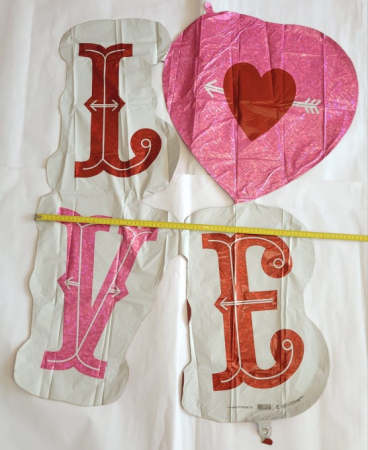 Balon folie LOVE si sageti 117 cm [4]