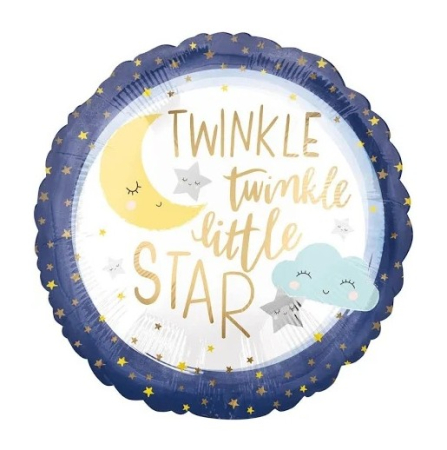 Promotii - Balon folie Luna si Nori si Stele 43cm