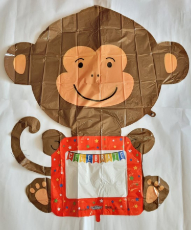 Balon folie maimuta cu tabla de scris 109 cm [1]