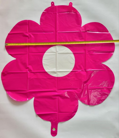 Balon folie margareta / Daisy roz 70 cm [3]