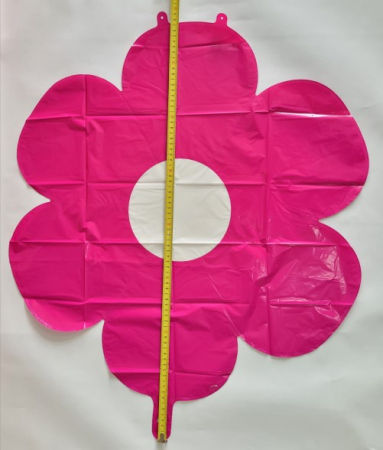 Balon folie margareta / Daisy roz 70 cm [2]