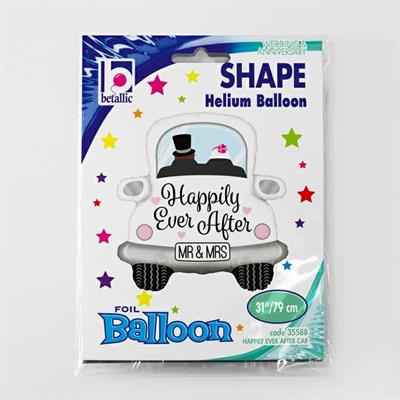 Balon folie masina MR & MRS Happily Ever After 79 cm [4]