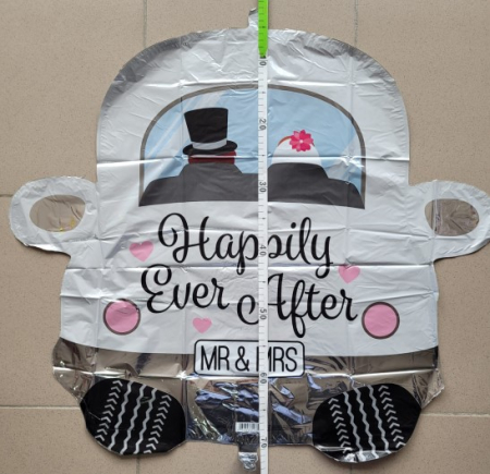 Balon folie masina MR & MRS Happily Ever After 79 cm [2]