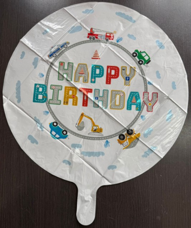 Balon folie masini Happy Birthday 45 cm [4]