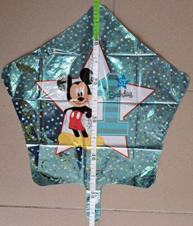 Balon folie stea ''Mickey 1st Birthday'', Anagram, Multicolor, 48cm [2]