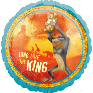 Zoo - Decoratiuni pentru petrecere tematica - Balon folie Lion King / Regele leu 43 cm 0026635398756