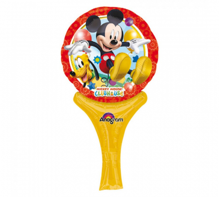 Mickey Mouse - Prima aniversare cu baloane & decoratiuni - Balon folie Mickey Mouse Inflate a Fun 15 x 30 cm