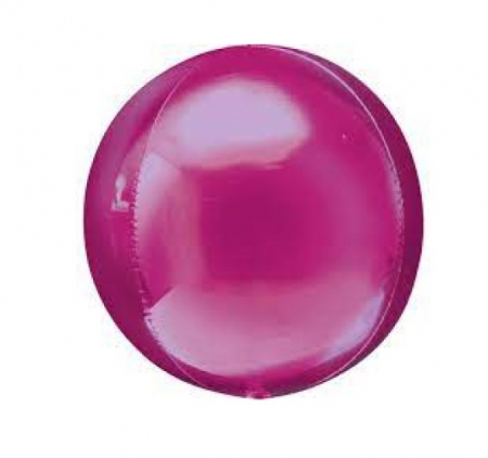 Masha - Decoratiuni pentru petrecere tematica - Balon folie Minge, sfera roz Orbz 38 x 40cm