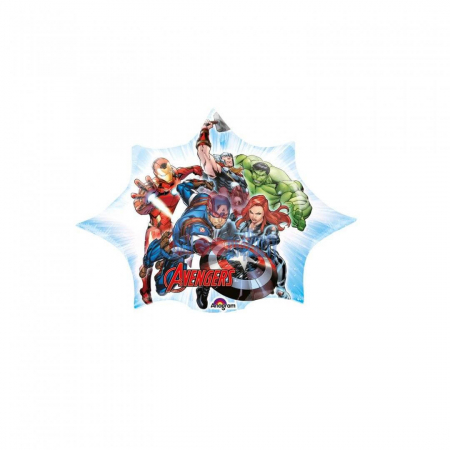 Supereroi - Balon aniversar, Procos, Avengers, 27 cm, Multicolor