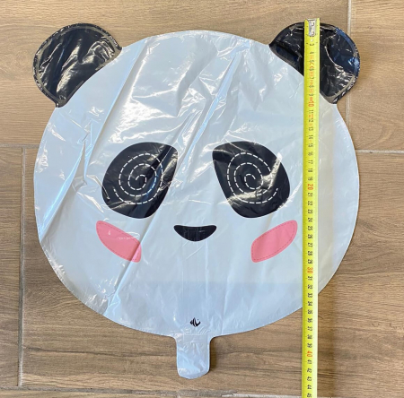 Balon folie mini figurina cap panda 40 cm [3]