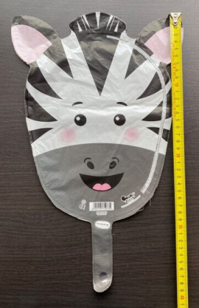 Balon folie mini figurina cap zebra 24 * 30 cm [2]