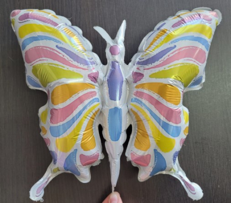 Balon folie mini figurina fluturas multicolor 35 cm [4]