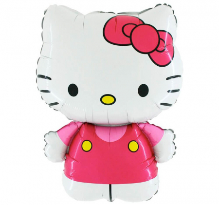 Petreceri tematice - Decoratiuni & accesorii - Balon folie mini figurina Hello Kitty 37 cm