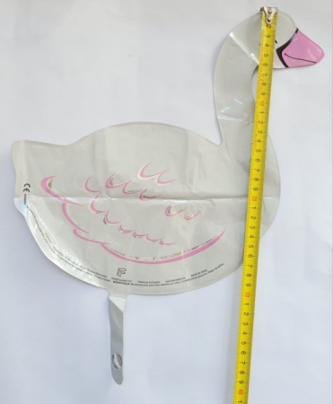 Balon lebada, Procos, Folie, 32 cm, Alb/Roz [3]