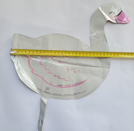 Balon lebada, Procos, Folie, 32 cm, Alb/Roz [2]