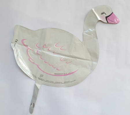 Balon lebada, Procos, Folie, 32 cm, Alb/Roz [1]