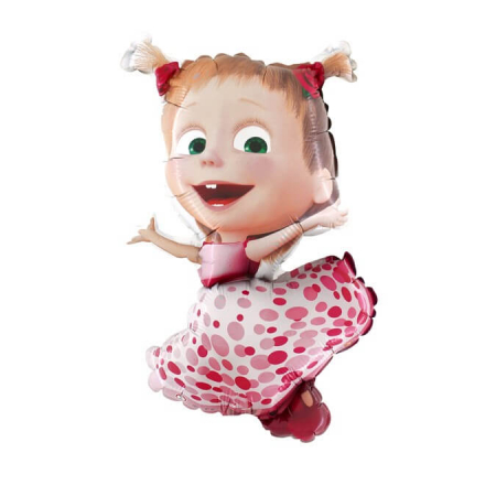 Masha - Decoratiuni pentru petrecere tematica - Balon folie mini figurina Masha Pois 40 cm