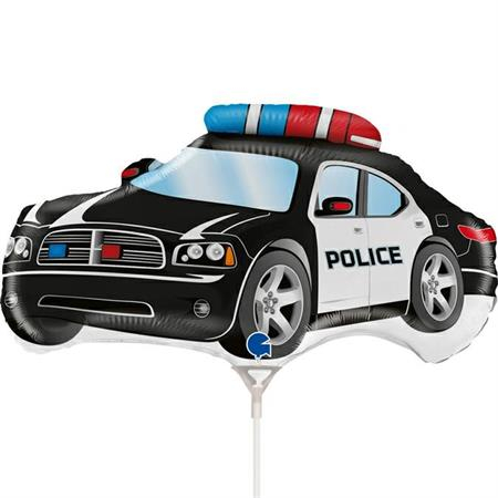 Balon folie mini figurina masina de politie 25 x 37 cm [0]