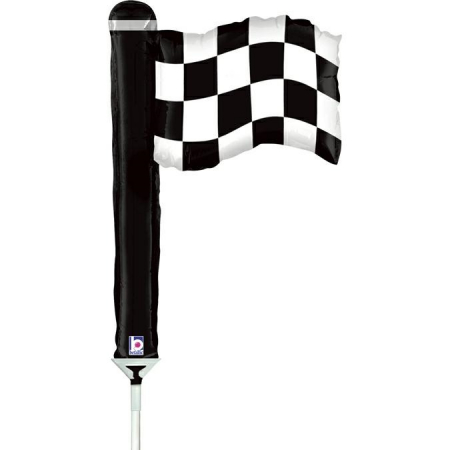 Baloane folie - Balon folie mini figurina steag curse 32 x 28 cm