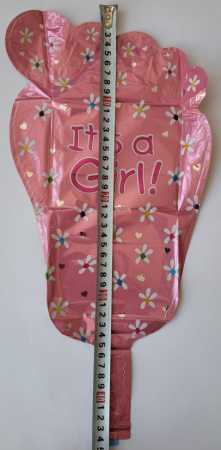 Balon folie mini figurina talpa roz fetita 21 x 44 cm [2]