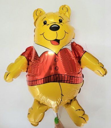 Balon folie mini figurina ursulet galben 35 cm [1]