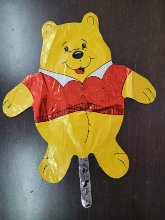 Balon folie mini figurina ursulet galben 35 cm [2]