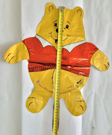 Balon folie mini figurina ursulet galben 35 cm [4]