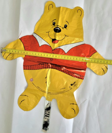 Balon folie mini figurina ursulet galben 35 cm [5]