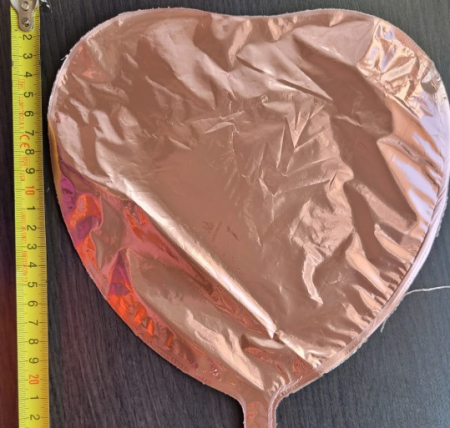 Balon folie mini inima rose gold 24 cm [2]