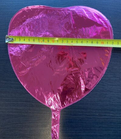 Balon folie mini inima roz 24 cm [2]